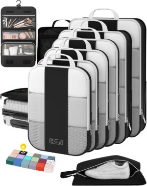 10 Set Compression Packing Cubes for Travel Essentials